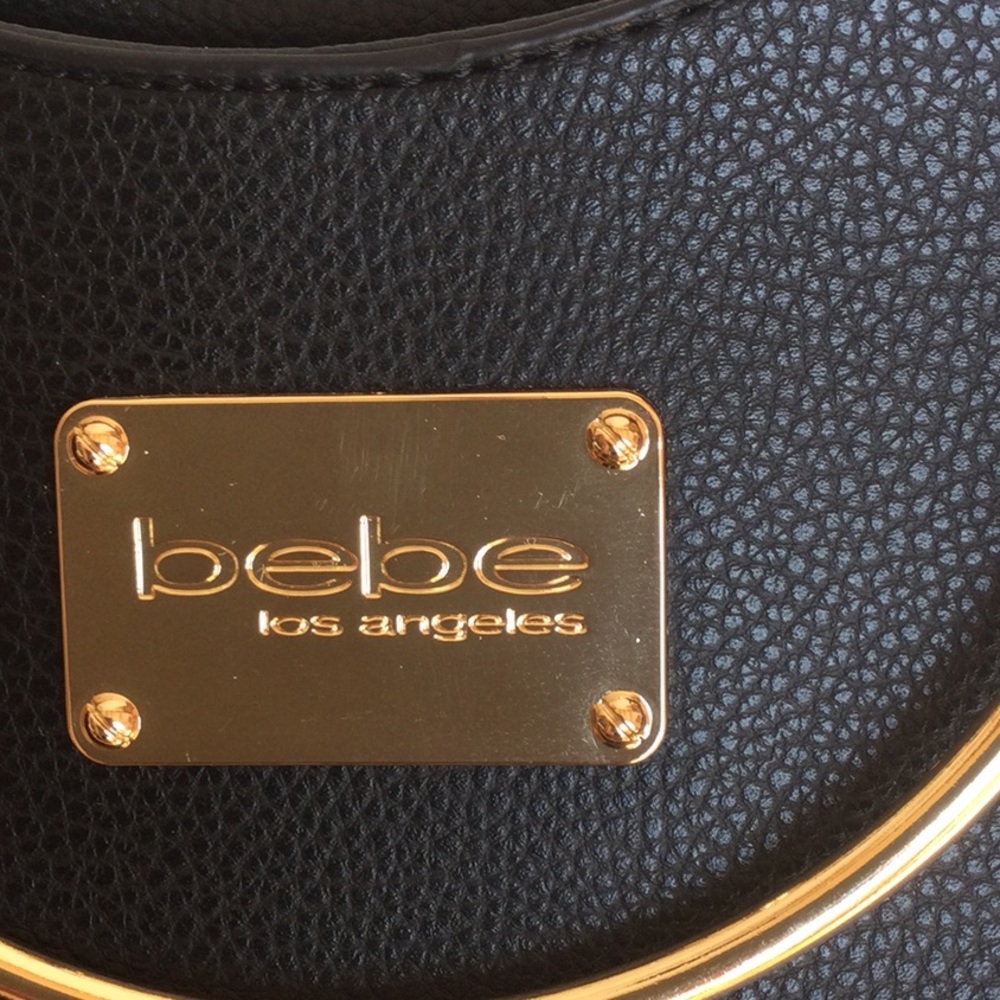 NWT Bebe Los Angeles Zsa Zsa Black Shopper - Picture 15 of 16